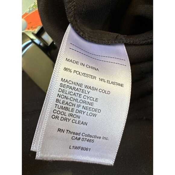 Laundry Black Dress Pants Women 10 Polyester Blend Mid-Rise Casual Office Style - Picture 5 of 7